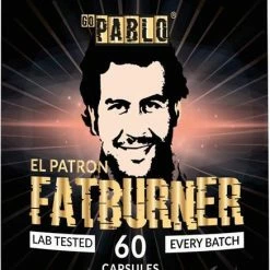 Gloednieuw ⌛ GoPablo Nutrition GoPablo Fat Burner - Afslankpillen - 60 Capsules - Groene Thee Extract - Caralluma Fimbriata Extract - Bitter Orange Peel Extract - Fatburner ⌛