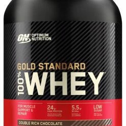 Uitgang ???? Optimum Nutrition Gold Standard 100% Whey Protein Bundel - Double Rich Chocolate Proteine Poeder + ON Shakebeker - 900 Gram (28 Servings) ⭐ -XXL Nutrition-winkel 507x840