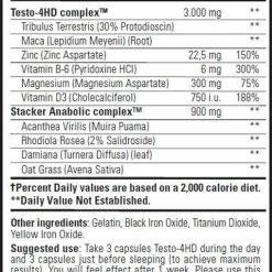 Beste recensies van ???? Stacker 2 Testo 4HD Testosterone Booster - Ephedra Vrij - 120 Capsules ???? -XXL Nutrition-winkel 509x840 2