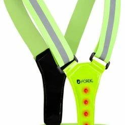 Beste deal ???? ForDig Veiligheidsvest USB Oplaadbaar Met Verlichting (Neon Groen) - Reflecterend Hardloopvest Met LED Lampjes - Verstelbaar Hardloophesje Geschikt Voor Wandelen / Joggen / Hardlopen / Fietsen / Schaatsen - One Size Fits All ????