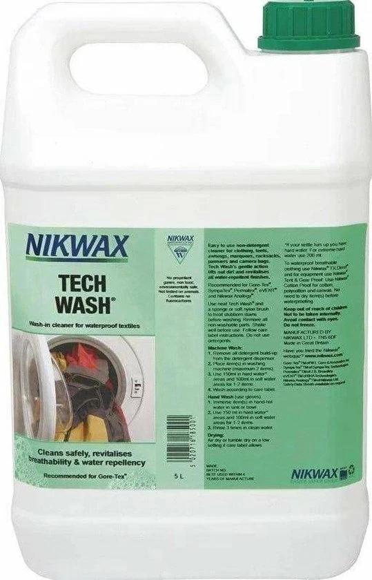 Beste Verkoop ???? Nikwax Tech Wash Wasmiddel 5L & Nikwax Tx.Direct 1L Impregneermiddel - 2-Pack + Extra Dry Bag 10L ???? 7 Beste Verkoop ???? Nikwax Tech Wash Wasmiddel 5L & Nikwax Tx.Direct 1L Impregneermiddel - 2-Pack + Extra Dry Bag 10L ???? - Afbeelding 5