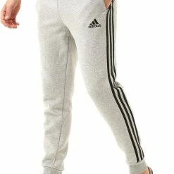 Goedkoop ⭐ Adidas Essentials 3-Stripes Fleece Joggingbroek Grijs Heren - Maat M ????