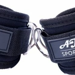 Korting ✨ AJ-Sports Ankle Straps – Fitness Enkelband – 2 Stuks Enkel Straps Set – Billen & Benen Trainer – Fitness – Workout - Zwart ⭐