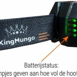 Kopen ???? Hoofdlamp LED Oplaadbaar Zwart - Bewegingssensor - 300 Lumen - King Mungo KMHL033 ???? -XXL Nutrition-winkel 550x290