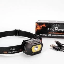 Kopen ???? Hoofdlamp LED Oplaadbaar Zwart - Bewegingssensor - 300 Lumen - King Mungo KMHL033 ???? -XXL Nutrition-winkel 550x325