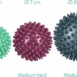 Flash-uitverkoop ???? Navaris Massagebal Egel 3 Stuks - Ronde Massagebal Voor Hand, Voet En Rug - Verschillende Formaten - Fitnessbal Met Diameter 6/7/8 Cm - Medium En Hard ???? -XXL Nutrition-winkel 550x329 3