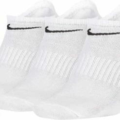 Beste Pirce ???? Nike Everyday Lightweight No-Show Sokken Sokken - Maat 38-42 - Unisex - Wit/zwart ????