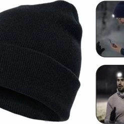 Flash-uitverkoop ???? PD® - Muts Met Ledverlichting - Muts Met LED - Zwart - Muts Met Lampje - Muts Voor Hardlopen - Wintermuts Heren - Wintermuts Vrouwen ????