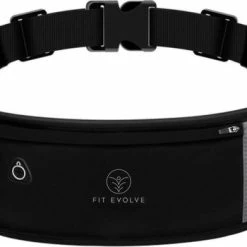 Goedkoopste ???? Fit Evolve® Sport Heupband - Hardloopband Telefoon - Sportband - Hardloop Riem - Heuptas - Unisex/Onesize - Running Belt - Zwart ????