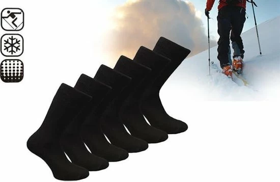 Kopen ???? Benson Thermo Sokken 6 Paar Unisex - Zwart - Maat 39/42 ✔️ 5 Kopen ???? Benson Thermo Sokken 6 Paar Unisex - Zwart - Maat 39/42 ✔️ - Afbeelding 3