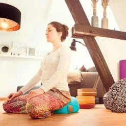 Beste recensies van ✨ #DoYourYoga - Yoga Kussen - »Vishnu« - Rond Meditatiekussen Met Bio-organische Spelt Vulling - H:15cm, Diam.30cm - Style (2) ???? -XXL Nutrition-winkel 550x366 79