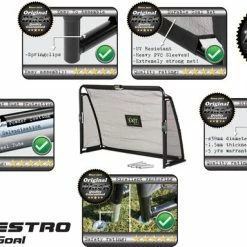 Kopen ???? EXIT Maestro Stalen Voetbaldoel 180x120cm - Zwart ✨ -XXL Nutrition-winkel 550x383