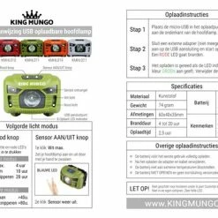 Beste Pirce ???? King Mungo KMHL011 LED Hoofdlamp - Oplaadbaar - Waterdicht ???? 27 Beste Pirce ???? King Mungo KMHL011 LED Hoofdlamp - Oplaadbaar - Waterdicht ???? -XXL Nutrition-winkel 550x387 3