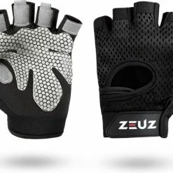 Hete verkoop ???? ZEUZ® Sport & Fitness Handschoenen Dames & Heren – Krachttraining Artikelen – Gym & Crossfit Training – Grijs & Zwart – Gloves Voor Meer Grip En Bescherming Tegen Blaren & Eelt - Maat M ⌛