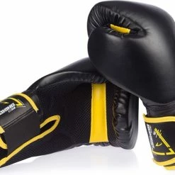 Korting ???? Avento Bokshandschoenen PU - 10 Oz - Zwart/Geel ???? -XXL Nutrition-winkel 550x401 3