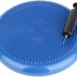 Beste deal ???? ScSPORTS Wiebelkussen + Pomp - Balanskussen - Balansbord - Volwassenen En Kinderen - Met Pomp - 34CM - Blauw ????