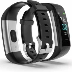 Aanbiedingen ???? J&D Supplies Stappenteller - Zwart - Temperatuurmeter - Activity Tracker - Hartslagmeter - Bloeddrukmeter - Smartwatch - Horloge - Heren - Dames ❤️ -XXL Nutrition-winkel 550x442