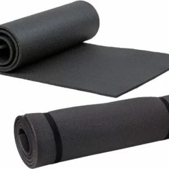 Flash-uitverkoop ✨ Pochon Bleu Yogamat - Fitness Mat - 16mm - Zwart -Extra Dik - Pilates Mat - Sport Mat ????