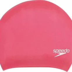 Korting ???? Speedo Long Hair Silicone Cap Unisex - Roze - One Size ????