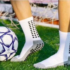 Beste Pirce ???? GripbyMM Gripsokken Voetbal Anti-blaren Anti-slip One Size-WIT ????