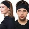 Goedkoop ???? Fit Evolve® Sport Hoofdband Dames En Heren - Haarband - Zweetband Hoofd - Sporthaarband - Zwart ???? -XXL Nutrition-winkel 550x485 3