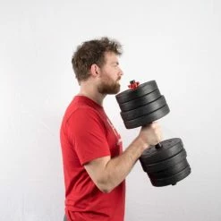 Hete verkoop ???? Buinstra Sports Dumbbellset 25 Kg Met Halterstang - Dumbbells Verstelbaar - Halterset - Fitness Gewichten Set - Rood/zwart ???? -XXL Nutrition-winkel 550x489 4