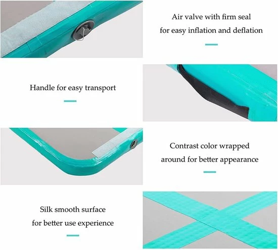 Kopen ???? Innovative Outdoor AirTrack Pro 'GROEN' - Turnmat | 3 Meter | Gymnastiek | Fitness Mat | Waterproof | Opblaasbaar | INCL. 600W Elektrische Pomp ???? 8 Kopen ???? Innovative Outdoor AirTrack Pro 'GROEN' - Turnmat | 3 Meter | Gymnastiek | Fitness Mat | Waterproof | Opblaasbaar | INCL. 600W Elektrische Pomp ???? - Afbeelding 6