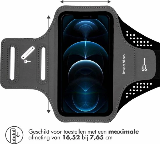Flash-uitverkoop ✨ IMoshion Hardloop Telefoonhouder - Hardloopband - Universele Sportarmband - Ruimte Voor Pasje En Sleutel - Van 6,2 T/m 6,9 Inch - Zwart ❤️ 9 Flash-uitverkoop ✨ IMoshion Hardloop Telefoonhouder - Hardloopband - Universele Sportarmband - Ruimte Voor Pasje En Sleutel - Van 6,2 T/m 6,9 Inch - Zwart ❤️ - Afbeelding 7