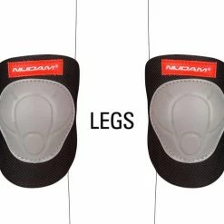 Beste deal ❤️ Nijdam Beschermset Junior - Vulcano - Zwart/Grijs/Rood - S ???? -XXL Nutrition-winkel 550x497 8