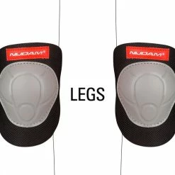 Beste deal ❤️ Nijdam Beschermset Junior - Vulcano - Zwart/Grijs/Rood - S ???? -XXL Nutrition-winkel 550x497 9