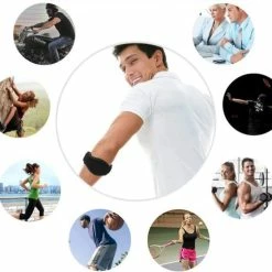 Aanbiedingen ???? Merkloos Elleboogbrace Verstelbaar Zwart/Blauw ???? -XXL Nutrition-winkel 550x503 4