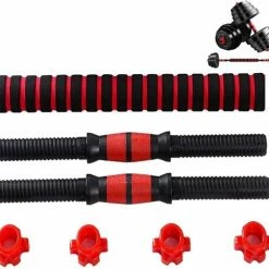Hete verkoop ???? SOUTHWALL Verstelbare Dumbbell Set Tot 20kg - Professionele 2-in-1 Halterset Gewichten - Gebruiksvriendelijke Fitness Stang - Rood ⌛ -XXL Nutrition-winkel 550x505