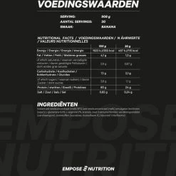 Coupon ✔️ Empose Nutrition Whey Protein - Proteine Poeder - Eiwitshake - Banaan - 908 Gram - 30 Shakes ???? -XXL Nutrition-winkel 550x507 6
