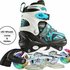 Beste Verkoop ???? Apollo LED Inlineskates Maat Verstelbaar Super Blades X-Pro ⭐ -XXL Nutrition-winkel 550x513