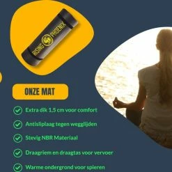Nieuw ???? Rising-Phoenix RP® Fitness Mat Yoga Mat 1,5 Cm Sport Fitnessmat Anti Slip - Draagtas & Draagriem - Gym Workout Ebook & Poster - Zwart ???? -XXL Nutrition-winkel 550x518 3