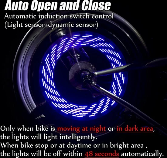 Korting ⭐ BOTC Fiets Ventiel LED Lampjes - Fietswielverlichting - Ventielbevestiging - Blauw - 1 Stuks - Incl. Batterijen ???? 4 Korting ⭐ BOTC Fiets Ventiel LED Lampjes - Fietswielverlichting - Ventielbevestiging - Blauw - 1 Stuks - Incl. Batterijen ???? - Afbeelding 2