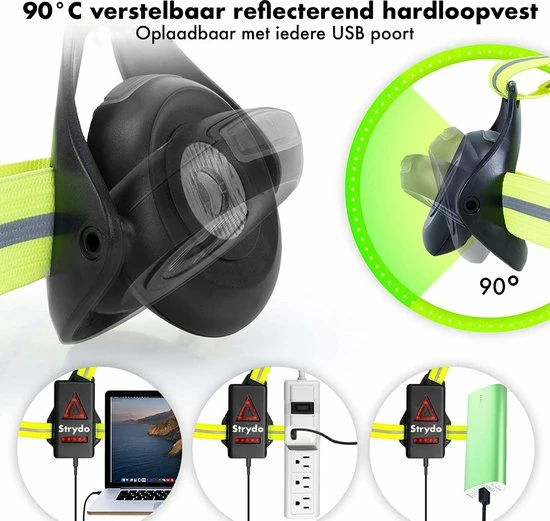 Hete verkoop ???? Strydo Reflecterend Hardloopvest - Hardloopvest USB Oplaadbaar - Hardloopvest Met Verlichting - Trailvest - LED Verlichting - Veiligheidsvest - Hardloopvest Met Reflecterend LED Licht - Reflectievest - Waterdicht Loopvest - Batterij USB Oplader ❤️ 5 Hete verkoop ???? Strydo Reflecterend Hardloopvest - Hardloopvest USB Oplaadbaar - Hardloopvest Met Verlichting - Trailvest - LED Verlichting - Veiligheidsvest - Hardloopvest Met Reflecterend LED Licht - Reflectievest - Waterdicht Loopvest - Batterij USB Oplader ❤️ - Afbeelding 3