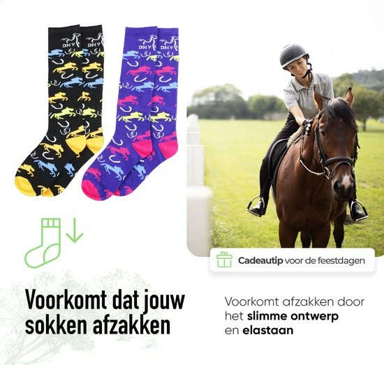 Aanbiedingen ???? Dmv Paardrijsokken Dames Zonder Naad - Maat 35-38 – Naadloze Ruitersokken Met Paardenprint - Ruitersport Kleding - Katoen - Paars ???? 8 Aanbiedingen ???? Dmv Paardrijsokken Dames Zonder Naad - Maat 35-38 – Naadloze Ruitersokken Met Paardenprint - Ruitersport Kleding - Katoen - Paars ???? - Afbeelding 6