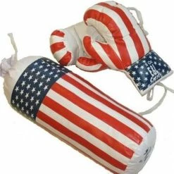 Hete verkoop ???? E&L Sports - Bokszakset - PU - Wit Rood Blauw ✔️ -XXL Nutrition-winkel 550x523 6