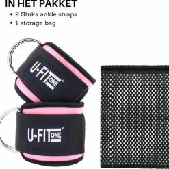 Korting ???? U-Fit One U Fit One 2 Stuks Ankle Strap Fitness Met Draagtas - Roze Enkelband - Ankle Cuff Strap - Enkel Straps - Gewichten - Billen Trainer - Billen Lift - Heup Trainer ???? -XXL Nutrition-winkel 550x524 9