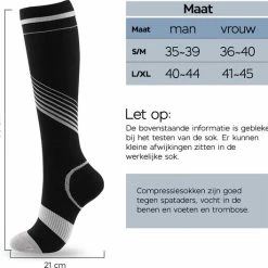 Aanbiedingen ???? Roegaarden Compressie Sokken | Compressiekousen | Steunkousen | Zwart | Maat 35-39 ???? -XXL Nutrition-winkel 550x528 8