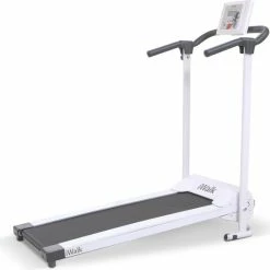 Begroting ???? MediaShop IWalk Loopband - Revolutionair Inklapbaar - Slechts 25 Kilo - Hometrainer - Fitness - Tot 10 Km/h - Wit ????