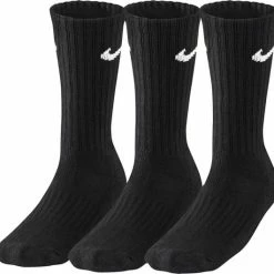 Korting ???? Nike Swoosh Sokken (regular) - Maat 34-36 - Unisex - Zwart ⌛