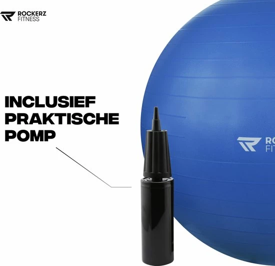 Groothandel ✨ Rockerz Fitness® - Yoga Bal Inclusief Pomp - Pilates Bal - Fitness Bal - Zwangerschapsbal - Goede Houding Bij Het Thuiswerken - 65 Cm - Kleur: Blauw ???? 6 Groothandel ✨ Rockerz Fitness® - Yoga Bal Inclusief Pomp - Pilates Bal - Fitness Bal - Zwangerschapsbal - Goede Houding Bij Het Thuiswerken - 65 Cm - Kleur: Blauw ???? - Afbeelding 4