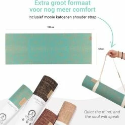 Korting ???? Positive Things Yoga Mat Sportmat Fitnessmat Antislip Duurzaam Met Yoga Lessen - Turquoise ???? -XXL Nutrition-winkel 550x534 18