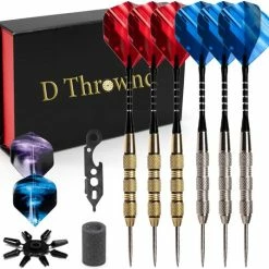 Gloednieuw ???? D Thrownd Dartpijlen 24 Gram - Darts Set - Extra Dart Flights En Shafts - Dartscase - Sinterklaas Voor Grote Kinderen ⌛