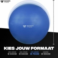 Gloednieuw ❤️ Rockerz Fitness® - Yoga Bal Inclusief Pomp - Pilates Bal - Fitness Bal - Zwangerschapsbal - Goede Houding Bij Het Thuiswerken - 75 Cm - Kleur: Blauw ❤️ 22 Gloednieuw ❤️ Rockerz Fitness® - Yoga Bal Inclusief Pomp - Pilates Bal - Fitness Bal - Zwangerschapsbal - Goede Houding Bij Het Thuiswerken - 75 Cm - Kleur: Blauw ❤️ -XXL Nutrition-winkel 550x537 1