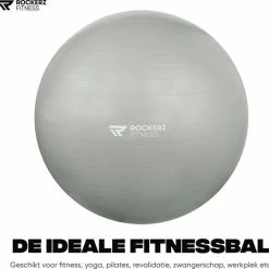 Promo ???? Rockerz Fitness® - Yoga Bal Inclusief Pomp - Pilates Bal - Fitness Bal - Zwangerschapsbal - Goede Houding Bij Het Thuiswerken - 90 Cm - Kleur: Grijs ✨ -XXL Nutrition-winkel 550x539 15