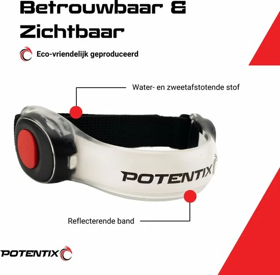 Begroting ???? Potentix Hardloop Verlichting Set Van 2 Incl. Batterijen - Wandel Lampjes - Led Armband Hardlopen - Kleur Rood ✔️ 4 Begroting ???? Potentix Hardloop Verlichting Set Van 2 Incl. Batterijen - Wandel Lampjes - Led Armband Hardlopen - Kleur Rood ✔️ - Afbeelding 2