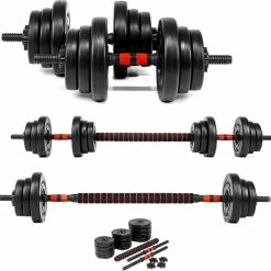 Uitgang ???? SOUTHWALL Dumbell Set Tot 15kg – Halterset – Fitness Gewichten – Verstelbare Gewichten - Halterstang ???? -XXL Nutrition-winkel 550x540